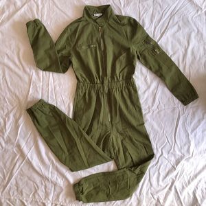 Green jumpsuit